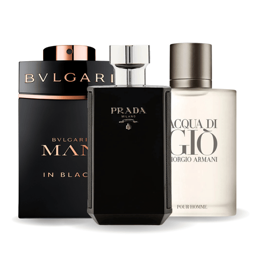 Combo 3 perfumes | Bvlgari In Black, Giorgio Armani Acqua Di Gio, L'Homme Prada Intense 100ml