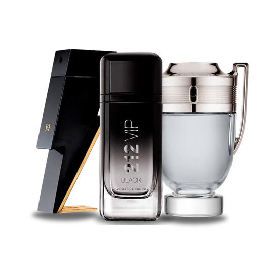 Combo 3 perfumes | BAD BOY, 212 VIP BLACK, Paco Rabanne INVICTUS 100ml